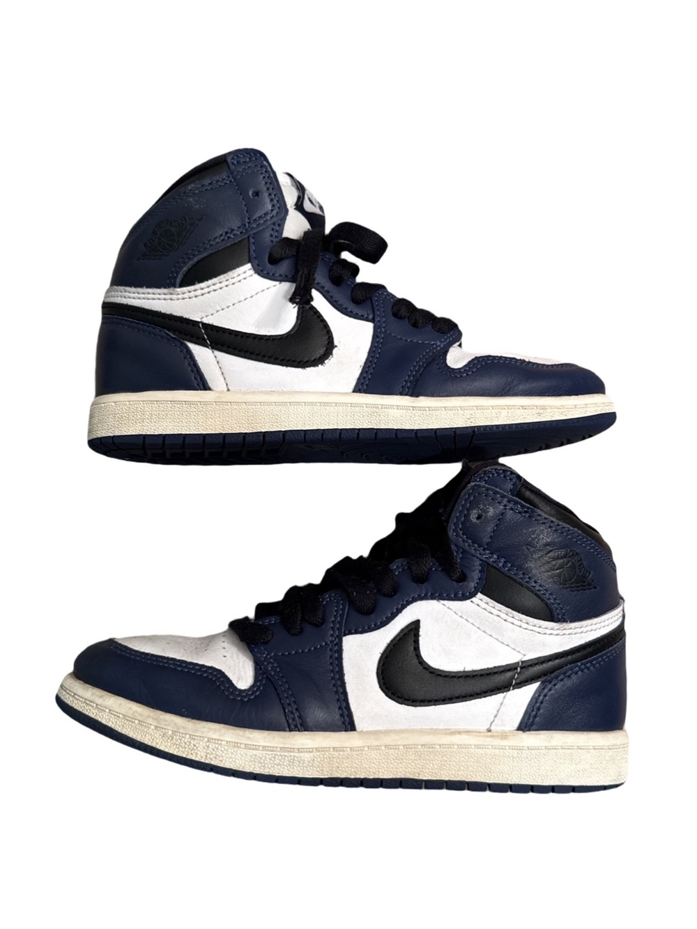 JORDAN 1 Retro High OG ‘Midnight Navy’ Sneakers sz 2 - Picture 3 of 9